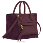 Women Burgundy Longchamp Mailbox Handbag Bags L06408161 - Image 3