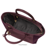 Women Burgundy Longchamp Mailbox Handbag Bags L06408161 - Image 5