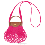 Women Candy Longchamp Le Pliage Filet Mesh bag Leather Goods L06408220