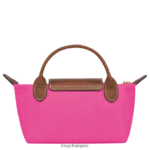 Women Candy Longchamp Le Pliage Original Pouch with handle Leather Goods L06408668 - Image 4