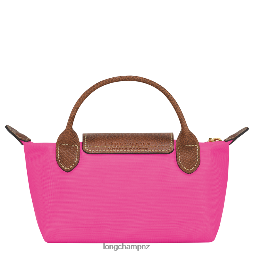 Women Candy Longchamp Le Pliage Original Pouch with handle Leather Goods L06408668 - Image 4