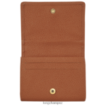 Women Caramel Longchamp Le Foulonne Coin purse Leather Goods L06408522 - Image 2