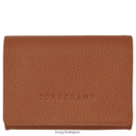 Women Caramel Longchamp Le Foulonne Coin purse Leather Goods L06408522