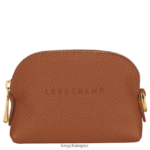 Women Caramel Longchamp Le Foulonne Coin purse Leather Goods L06408526