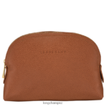 Women Caramel Longchamp Le Foulonne Pouch Leather Goods L06408695