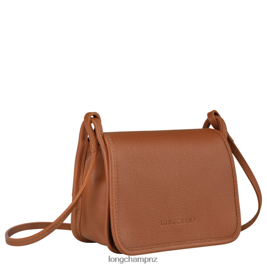Women Caramel Longchamp Le Foulonne Wallet on chain Leather Goods L06408329 - Image 3