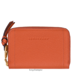 Women Carot Longchamp Mailbox Coin purse Leather Goods L06408541