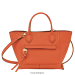Women Carot Longchamp Mailbox Handbag Bags L06408170