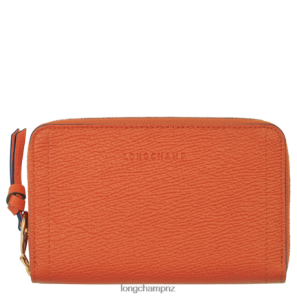 Women Carot Longchamp Mailbox Wallet Leather Goods L06408618