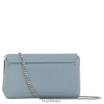 Women Cloud Blue Longchamp Roseau Clutch Leather Goods L06408254 - Image 4