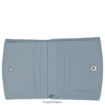Women Cloud Blue Longchamp Roseau Wallet Leather Goods L06408585 - Image 2