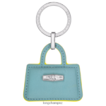 Women Cloud Blue/Orange Longchamp Roseau Key rings Leather Goods L06408751
