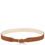 Women Cognac Longchamp 1980 belt Accessories L06408920