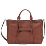 Women Cognac Longchamp 3D Handbag Bags L06408185