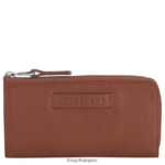 Women Cognac Longchamp 3D Wallet with zip around Leather Goods L06408624