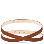 Women Cognac Longchamp Box-Trot belt Accessories L06408946