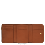 Women Cognac Longchamp Box-Trot Wallet Leather Goods L06408556 - Image 2
