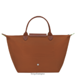 Women Cognac Longchamp Le Pliage Green Handbag Bags L0640842 - Image 4