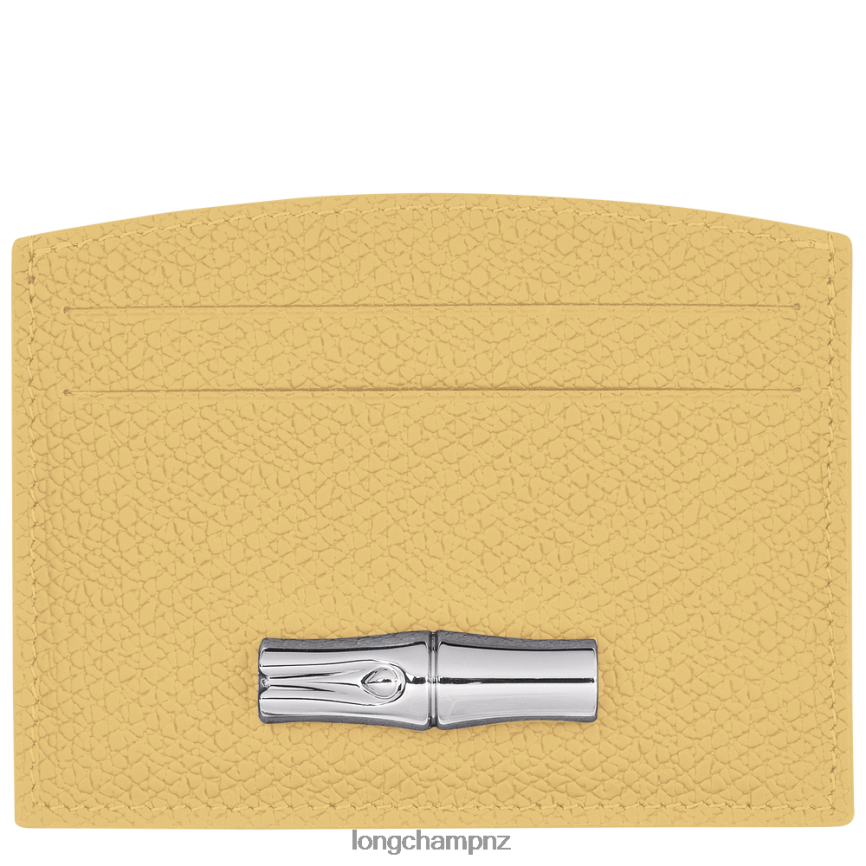 Women Corn Longchamp Roseau Card holder Leather Goods L06408638 - Image 1