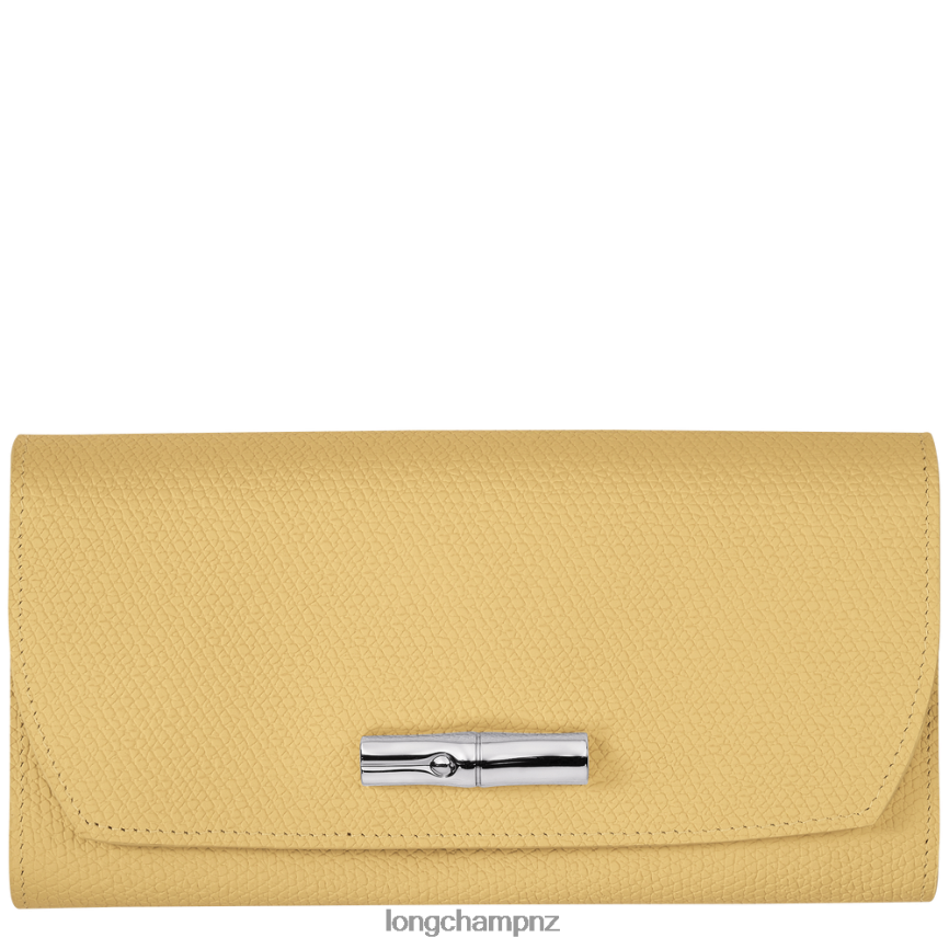 Women Corn Longchamp Roseau Continental wallet Leather Goods L06408589 - Image 1
