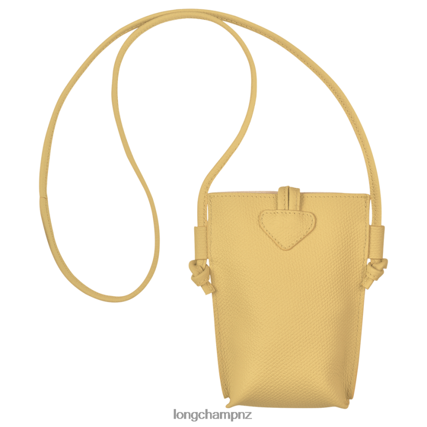 Women Corn Longchamp Roseau Phone case with lace Leather Goods L06408685 - Image 4