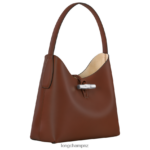 Women Ebony Longchamp Roseau Hobo bag Bags L06408365 - Image 3