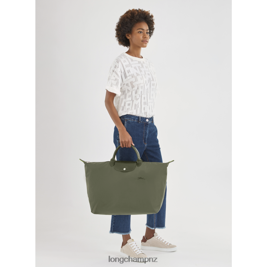 Women Forest Longchamp Le Pliage Green Travel bag Bags L06408787 - Image 2