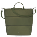 Women Forest Longchamp Le Pliage Green Travel bag expandable Bags L06408801 - Image 4