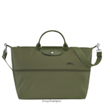 Women Forest Longchamp Le Pliage Green Travel bag expandable Bags L06408801 - Image 5