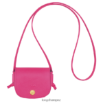Women Fuchsia Longchamp Epure Coin purse with leather lace Leather Goods L06408535