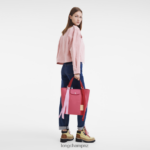 Women Fuchsia Longchamp Le Pliage Re-Play Tote bag Bags L064081