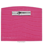 Women Fuchsia Longchamp Roseau Wallet Leather Goods L06408593