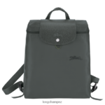 Women Graphite Longchamp Le Pliage Green Backpack Bags L06408437