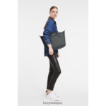 Women Graphite Longchamp Le Pliage Green Tote bag Bags L06408405 - Image 2