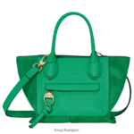 Women Grass/Green Light Longchamp Mailbox Handbag Bags L06408160