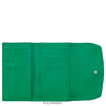 Women Grass/Green Light Longchamp Roseau Wallet Leather Goods L06408563 - Image 2
