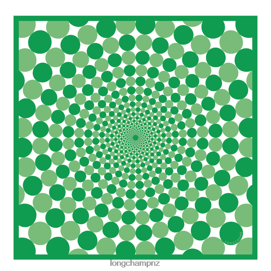 Women Grass/Green Light Longchamp Spring/Summer 2023 Collection Silk scarf 70 Accessories L064081036 - Image 1