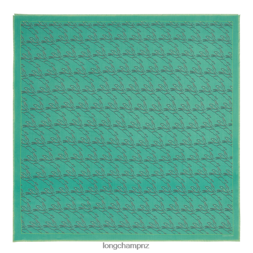 Women Green Light Longchamp Spring/Summer 2023 Collection Stole Accessories L06408988 - Image 1