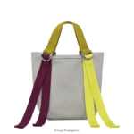 Women Grey Longchamp Le Pliage Re-Play Handbag Bags L0640843 - Image 4