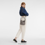 Women Grey Longchamp Roseau Essential Bucket bag Bags L0640894 - Image 2
