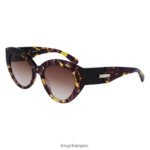 Women Havana Purple Longchamp Fall/Winter 2022 Collection Sunglasses Accessories L06408901 - Image 2