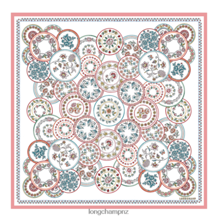 Women Ivory Longchamp Spring/Summer Collection 2022 Silk scarf Accessories L064081042