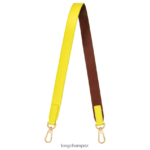 Women Lemon/Brown Longchamp Box-Trot Shoulder strap Accessories L064081081