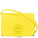 Women Lemon Longchamp Box-Trot Coin purse with leather lace Leather Goods L06408514