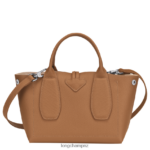 Women Natural Longchamp Roseau Handbag Bags L0640831 - Image 4