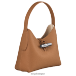 Women Natural Longchamp Roseau Hobo bag Bags L06408372 - Image 3