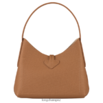 Women Natural Longchamp Roseau Hobo bag Bags L06408372 - Image 4
