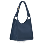 Women Navy Longchamp Le Foulonne Hobo bag Bags L06408391 - Image 3