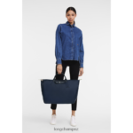 Women Navy Longchamp Le Pliage Green Travel bag Bags L06408790 - Image 2