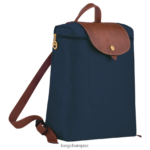 Women Navy Longchamp Le Pliage Original Backpack Bags L06408444 - Image 3